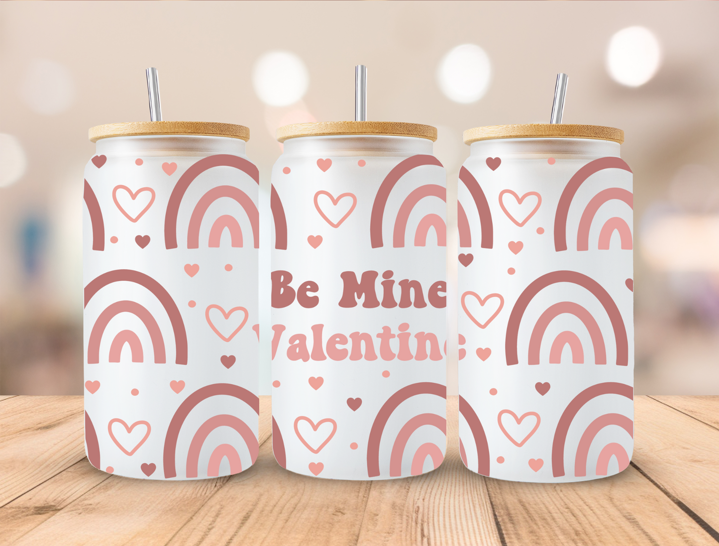 UV DTF Libbey Cup Wrap Love & Valentine
