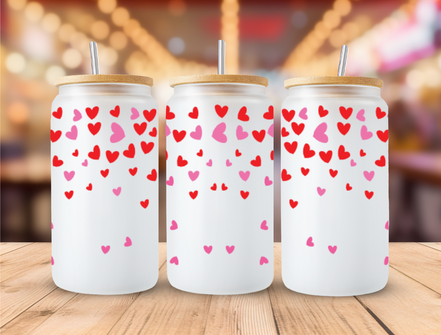 UV DTF Libbey Cup Wrap Love & Valentine