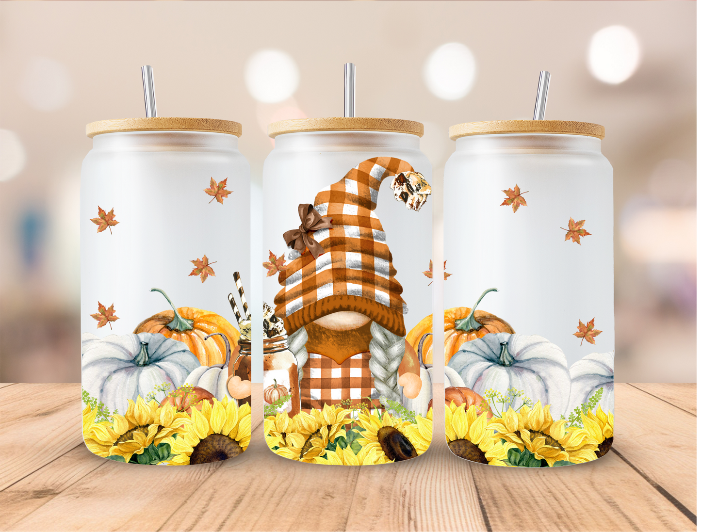UV DTF Libbey Cup Wrap FALL & HALLOWEEN