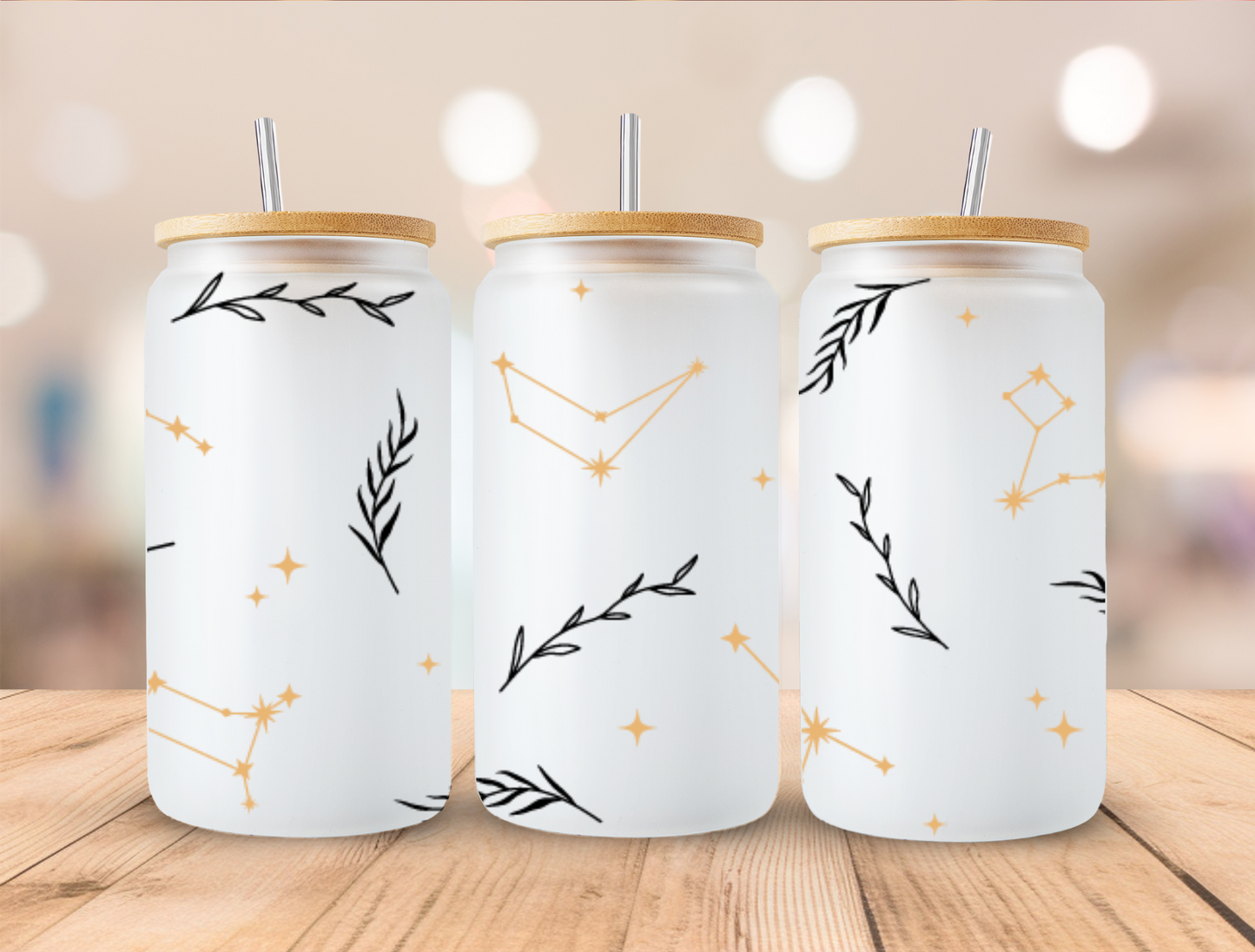UV DTF Libbey Cup Wrap Zodiac & Magic
