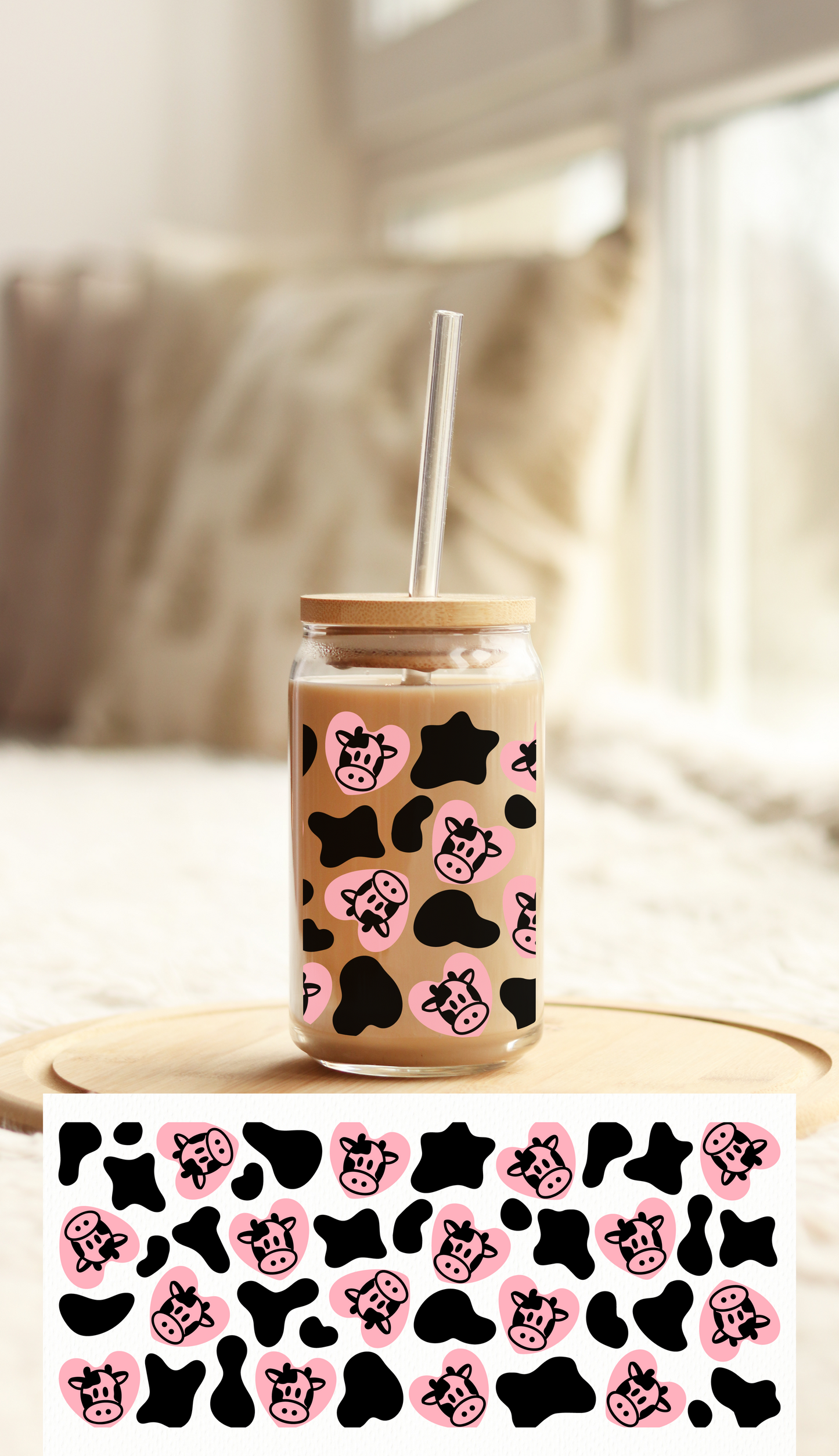 UV DTF Libbey Cup Wrap Love & Valentine