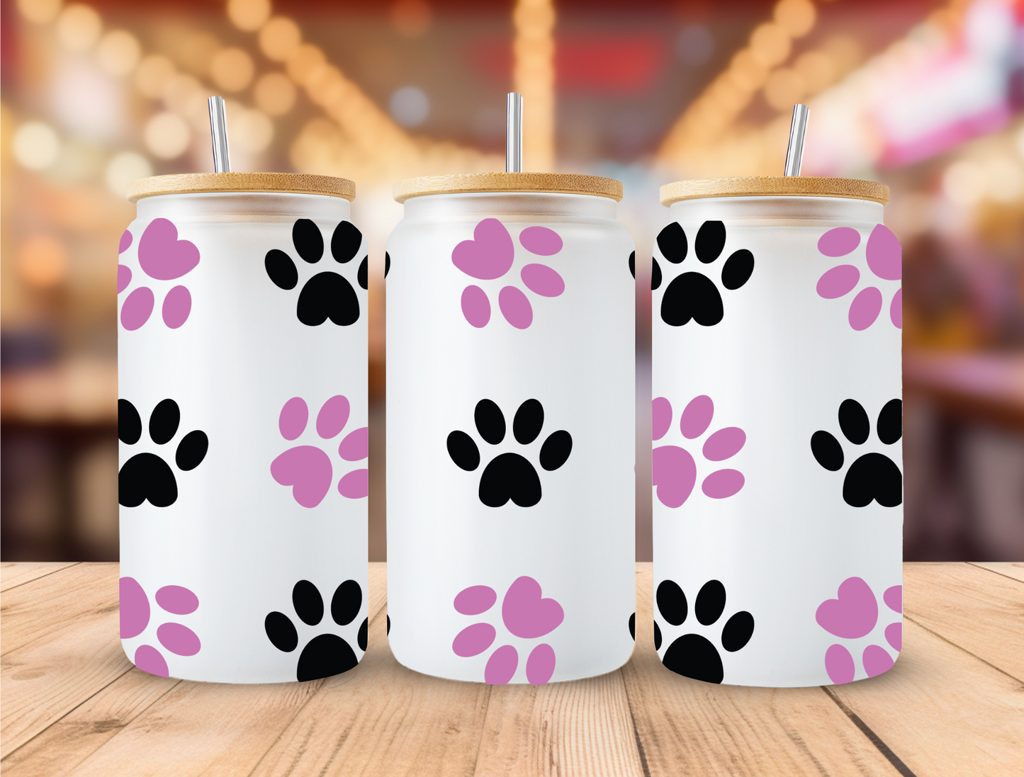 UV DTF Libbey Cup Wrap ANIMALS