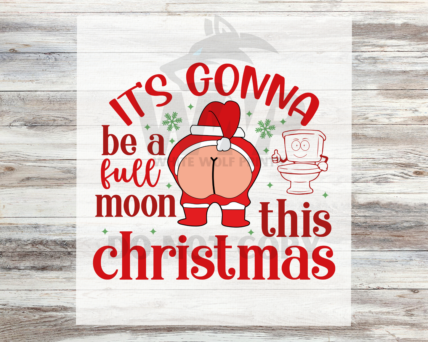 Direct-To-Film (DTF) CHRISTMAS TRANSFER