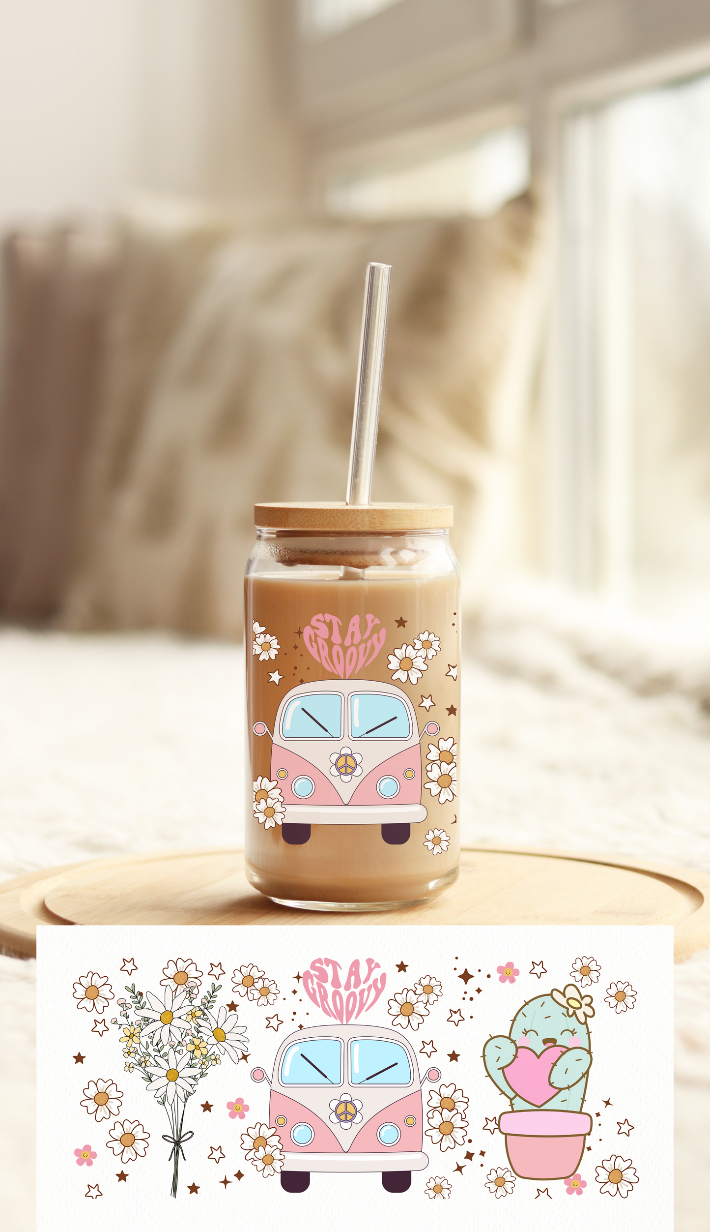 UV DTF Libbey Cup Wrap Love & Valentine
