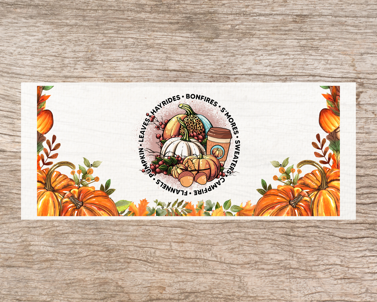 UV DTF Libbey Cup Wrap FALL & HALLOWEEN