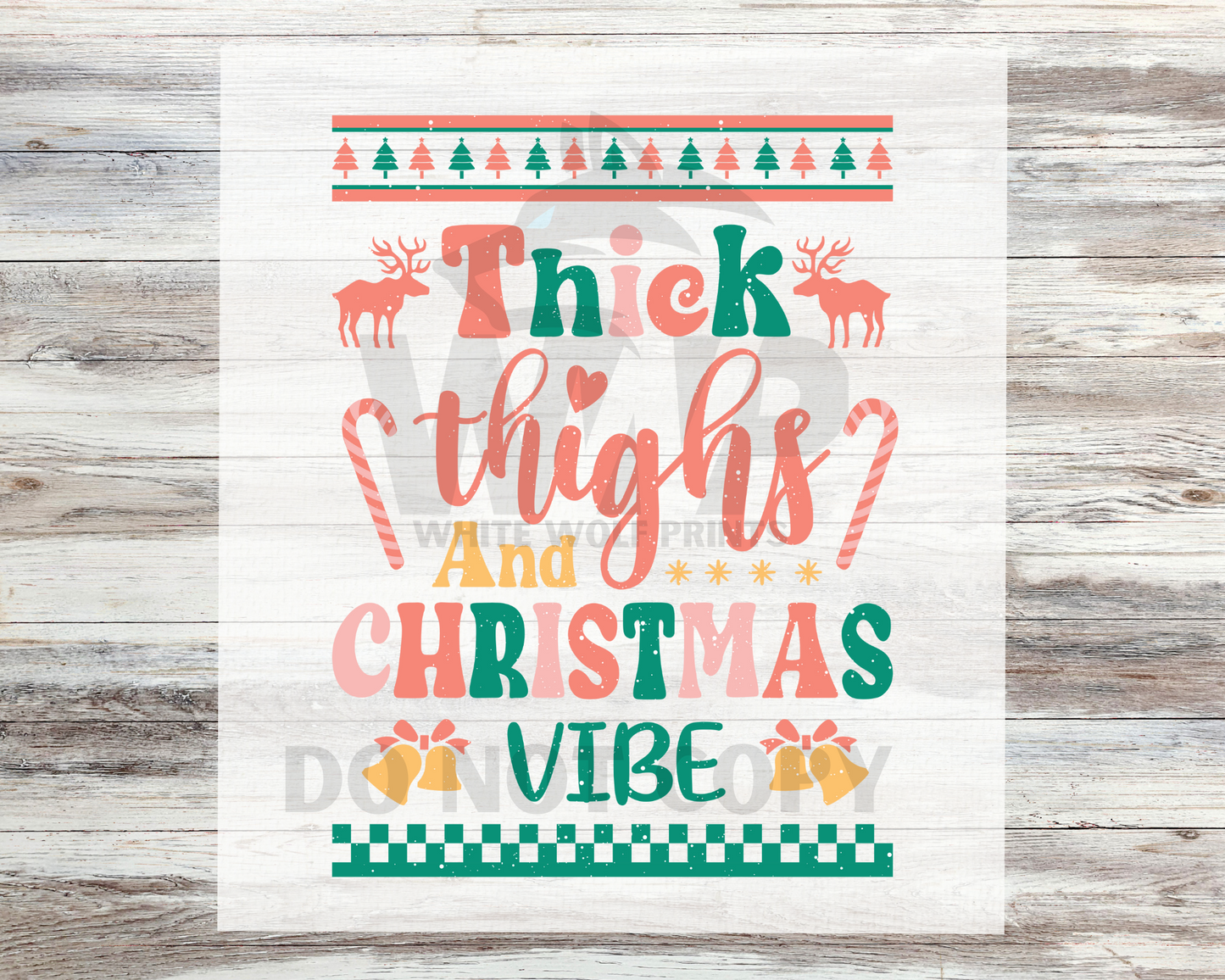 Direct-To-Film (DTF) CHRISTMAS TRANSFER