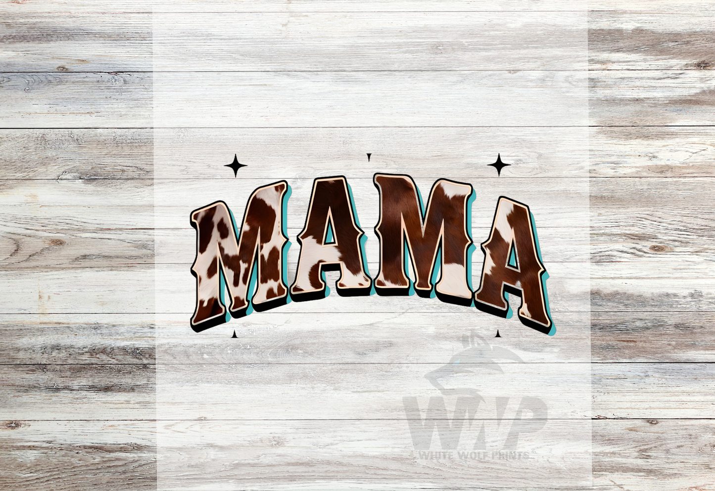 Ready To Press (DTF) MAMA MINI WESTERN DTF TRANSFER MATCHING SET