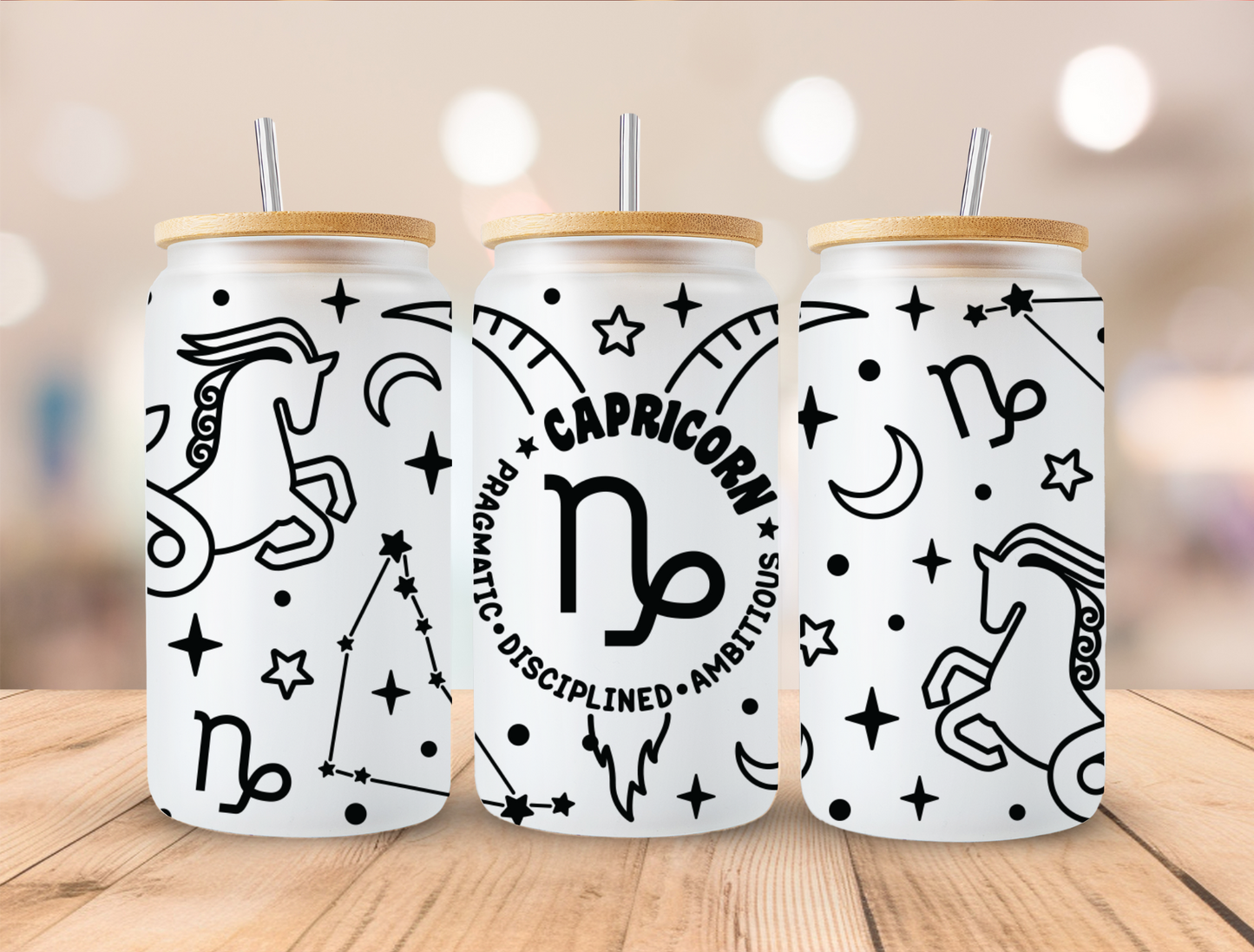 UV DTF Libbey Cup Wrap Zodiac & Magic