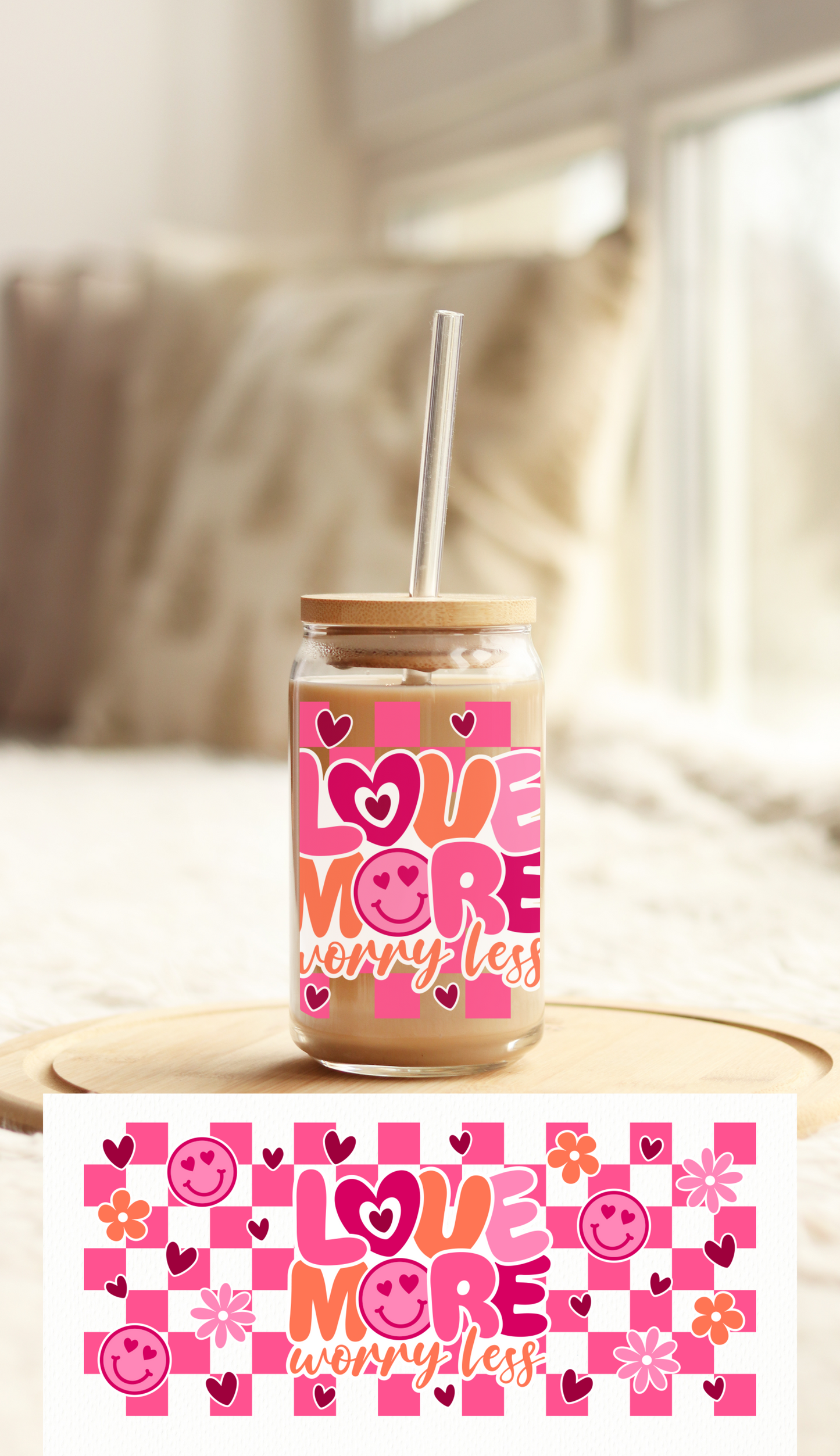 UV DTF Libbey Cup Wrap Love & Valentine