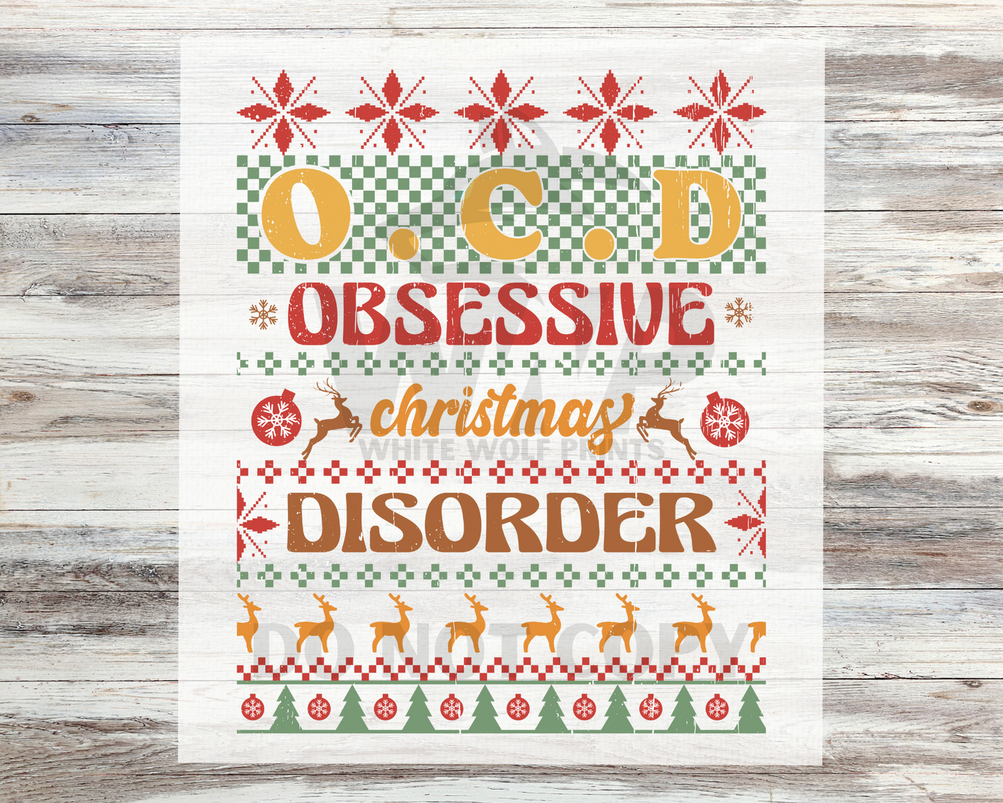 Ready To Press (DTF) CHRISTMAS TRANSFER