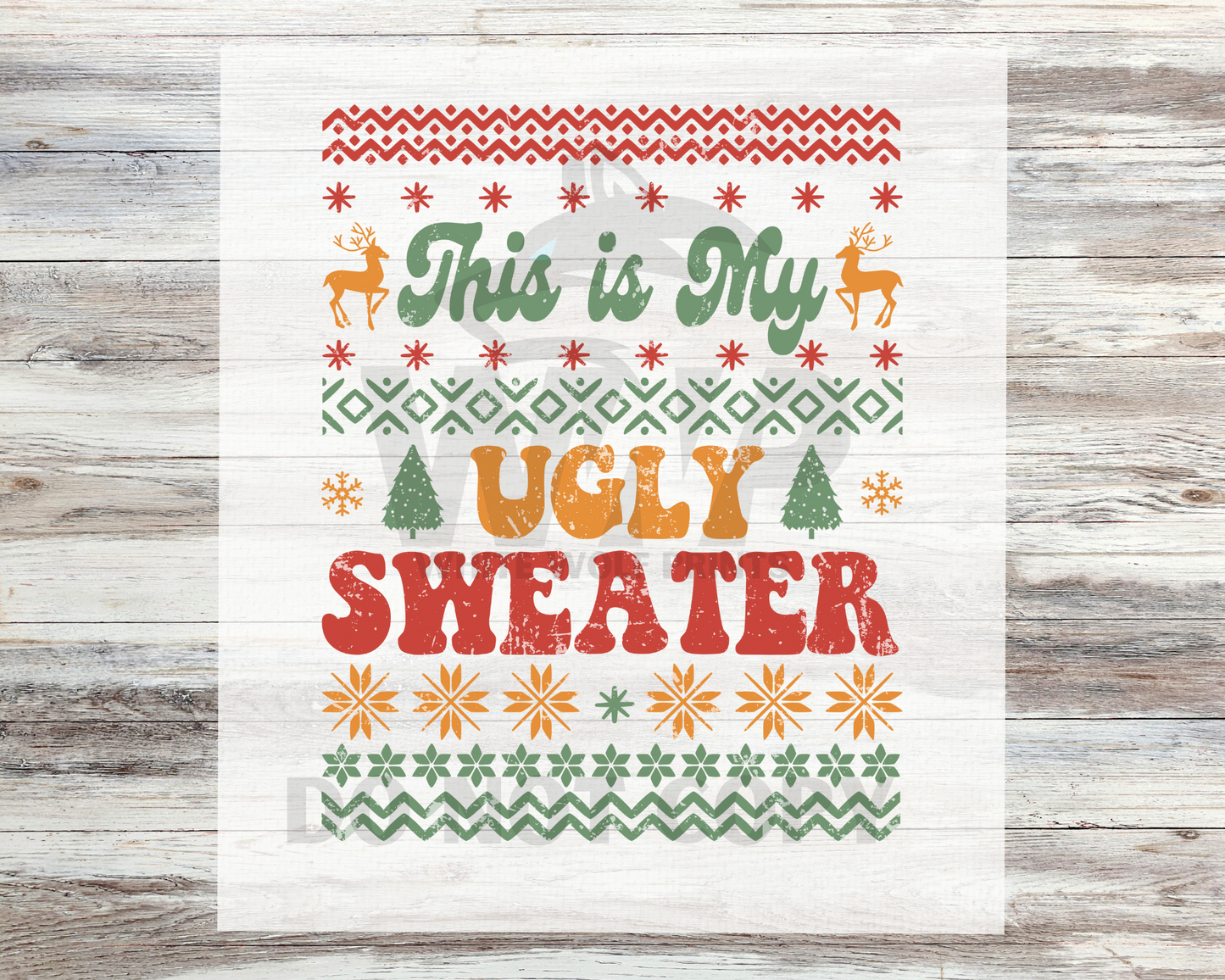 Ready To Press (DTF) CHRISTMAS TRANSFER