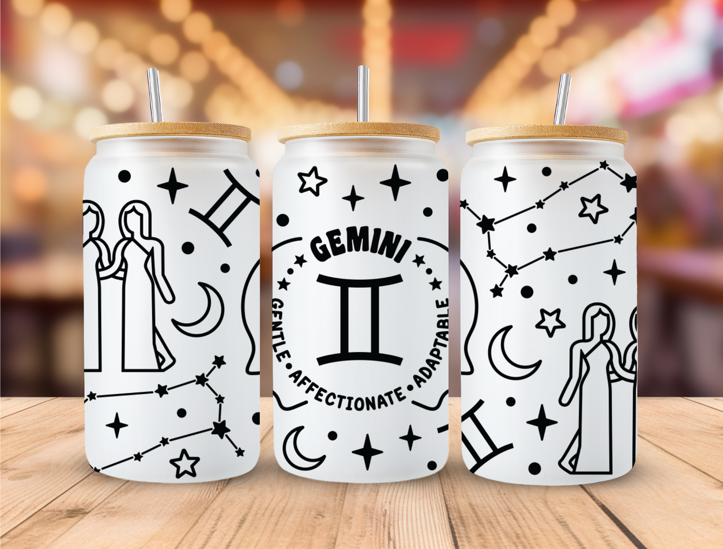 UV DTF Libbey Cup Wrap Zodiac & Magic