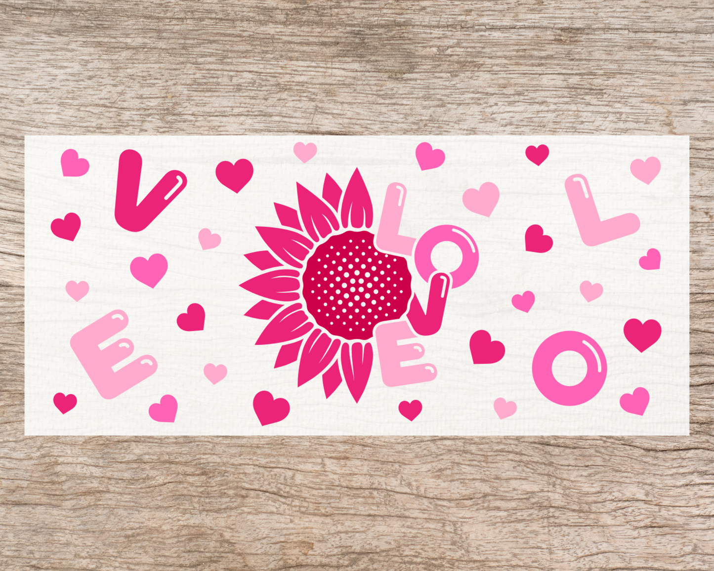 UV DTF Libbey Cup Wrap Love & Valentine