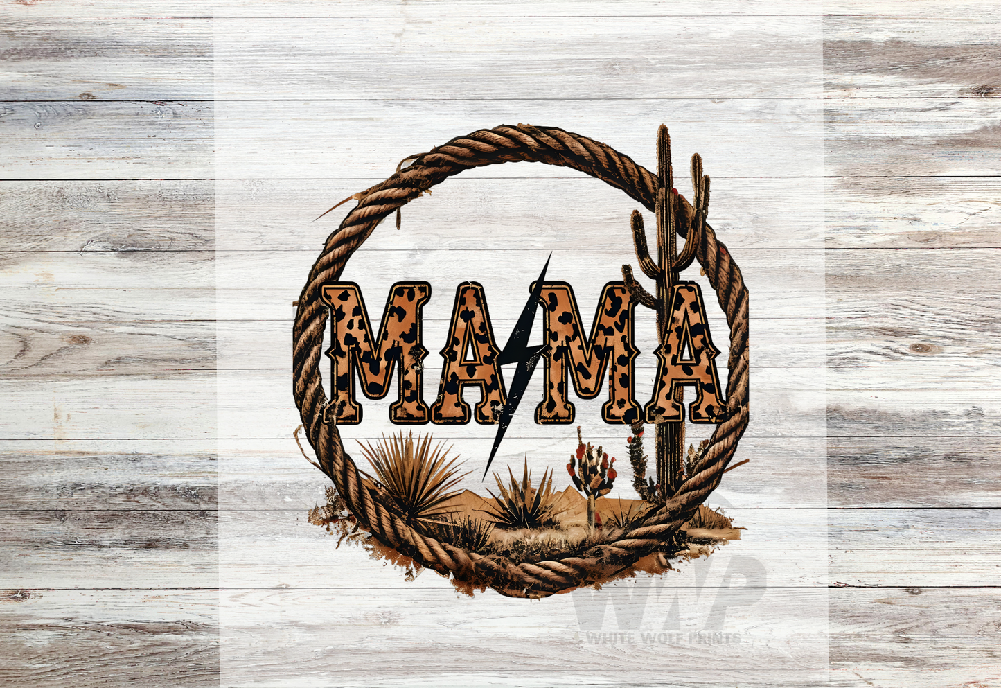 Ready To Press (DTF) MAMA MINI WESTERN DTF TRANSFER MATCHING SET