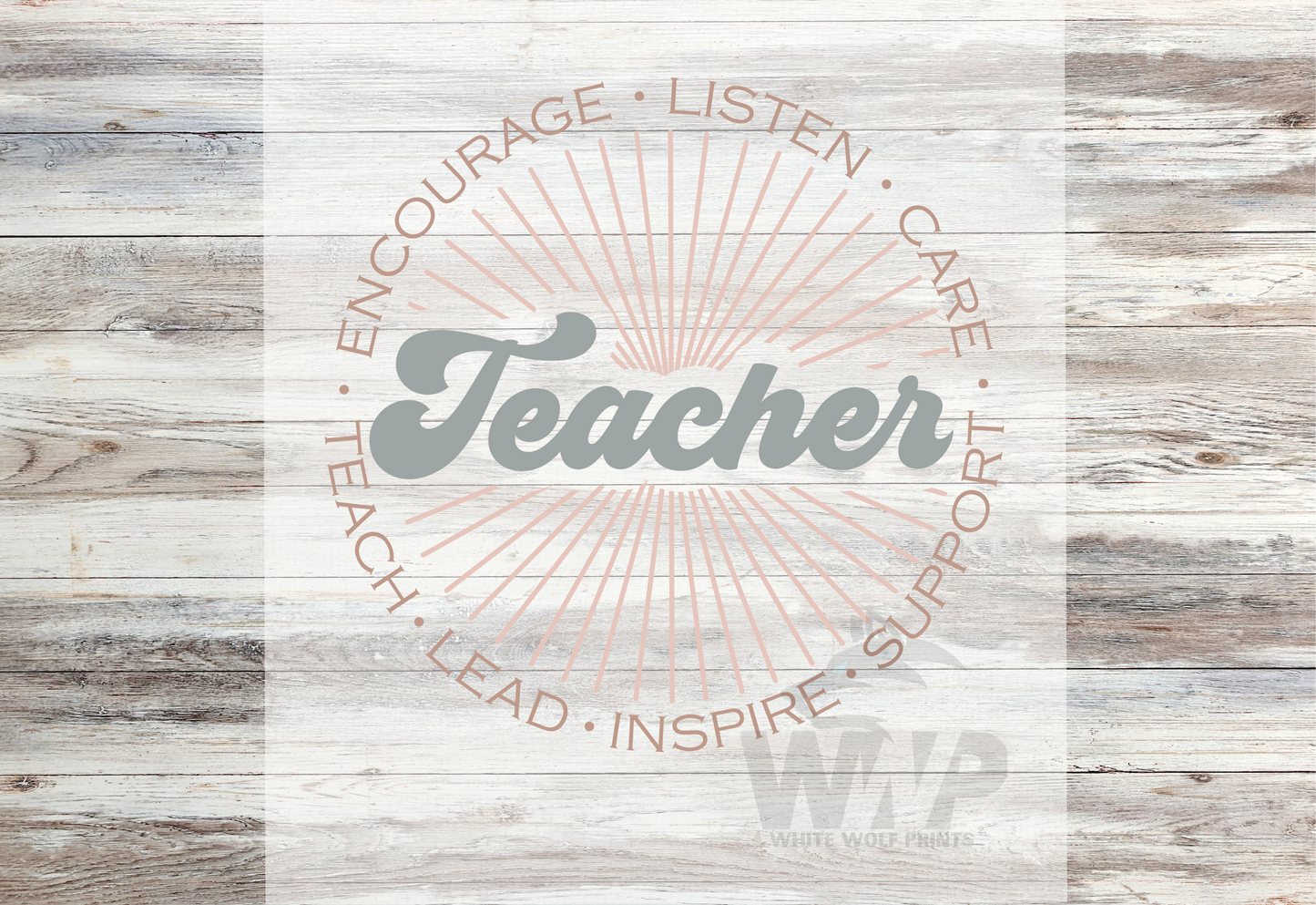 TEACHER Direct-To-Film (DTF) TRANSFER