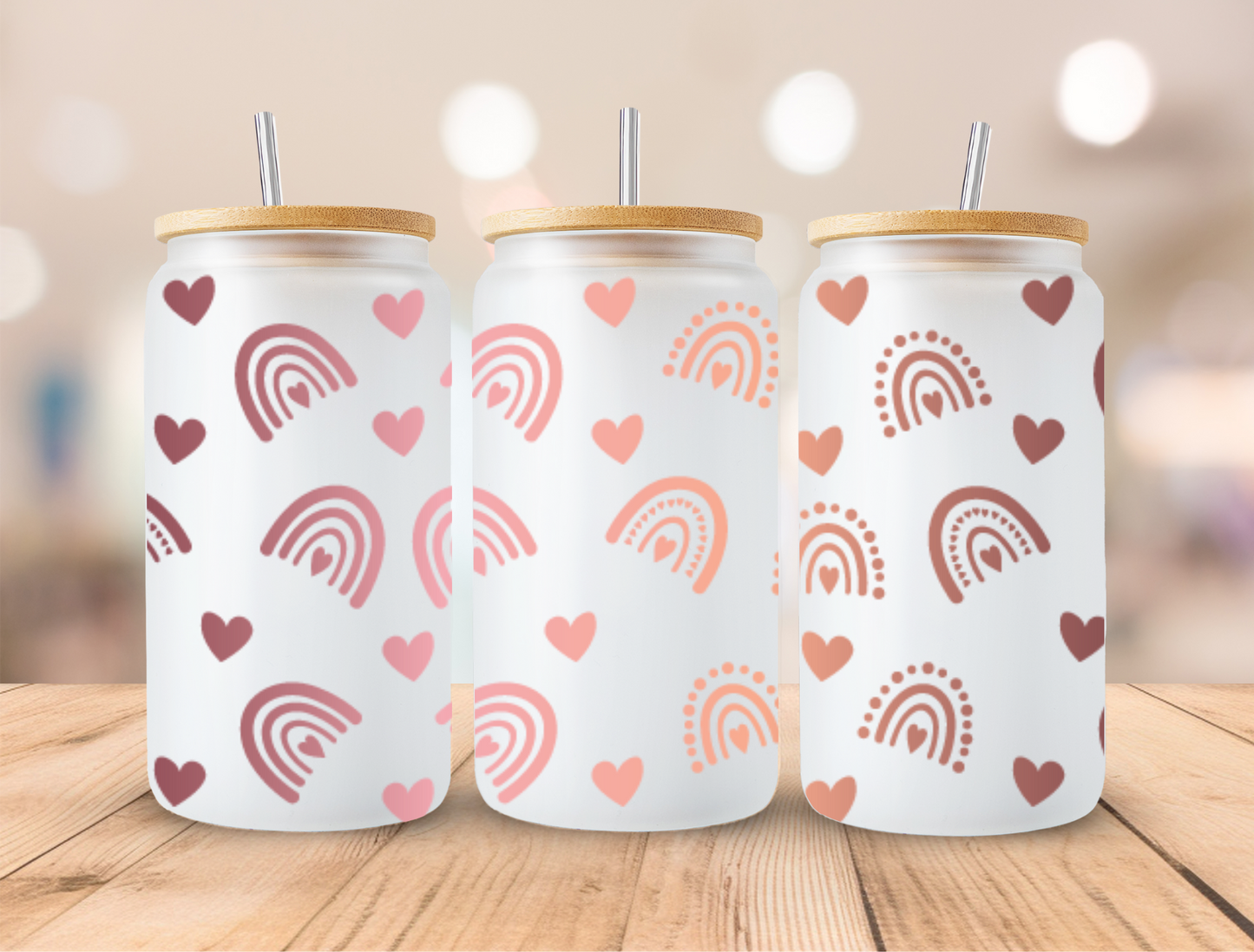 UV DTF Libbey Cup Wrap Love & Valentine
