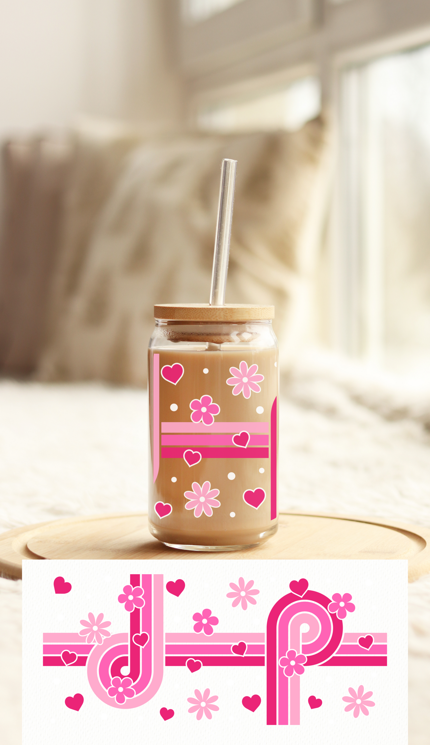UV DTF Libbey Cup Wrap Love & Valentine