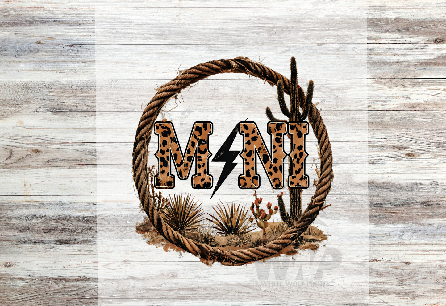 Ready To Press (DTF) MAMA MINI WESTERN DTF TRANSFER MATCHING SET