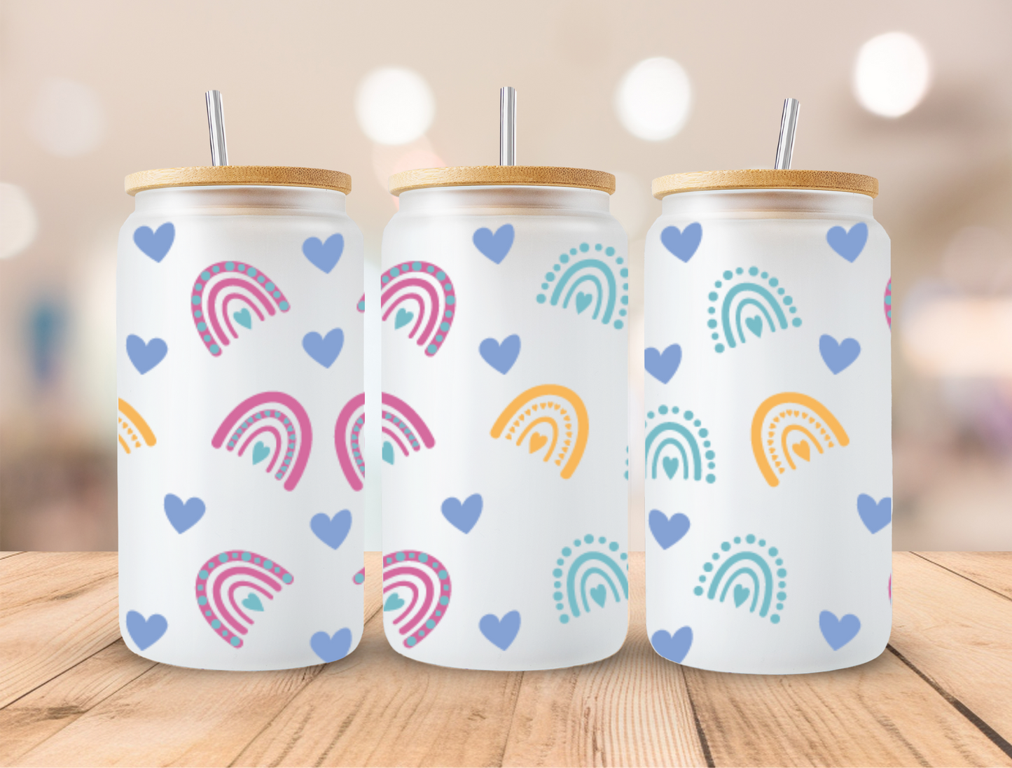 UV DTF Libbey Cup Wrap Love & Valentine