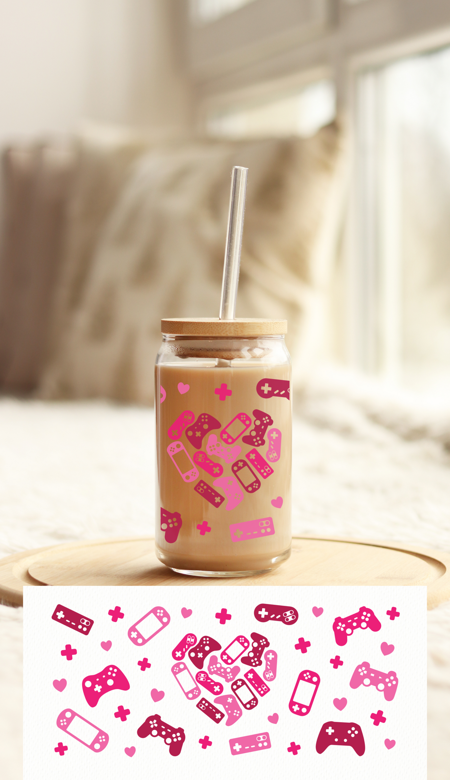 UV DTF Libbey Cup Wrap Love & Valentine