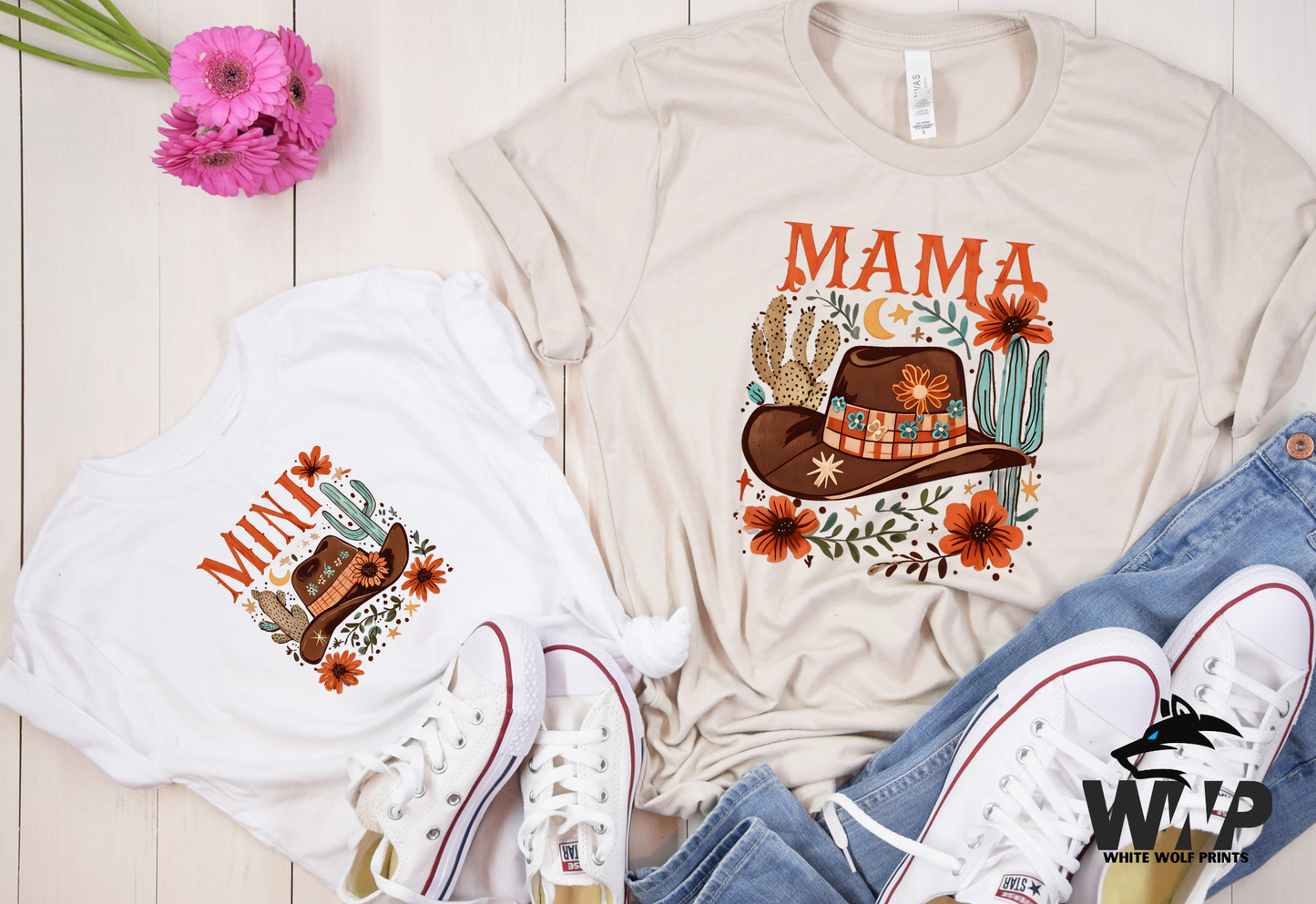 MAMA MINI WESTERN DTF TRANSFER MATCHING SET