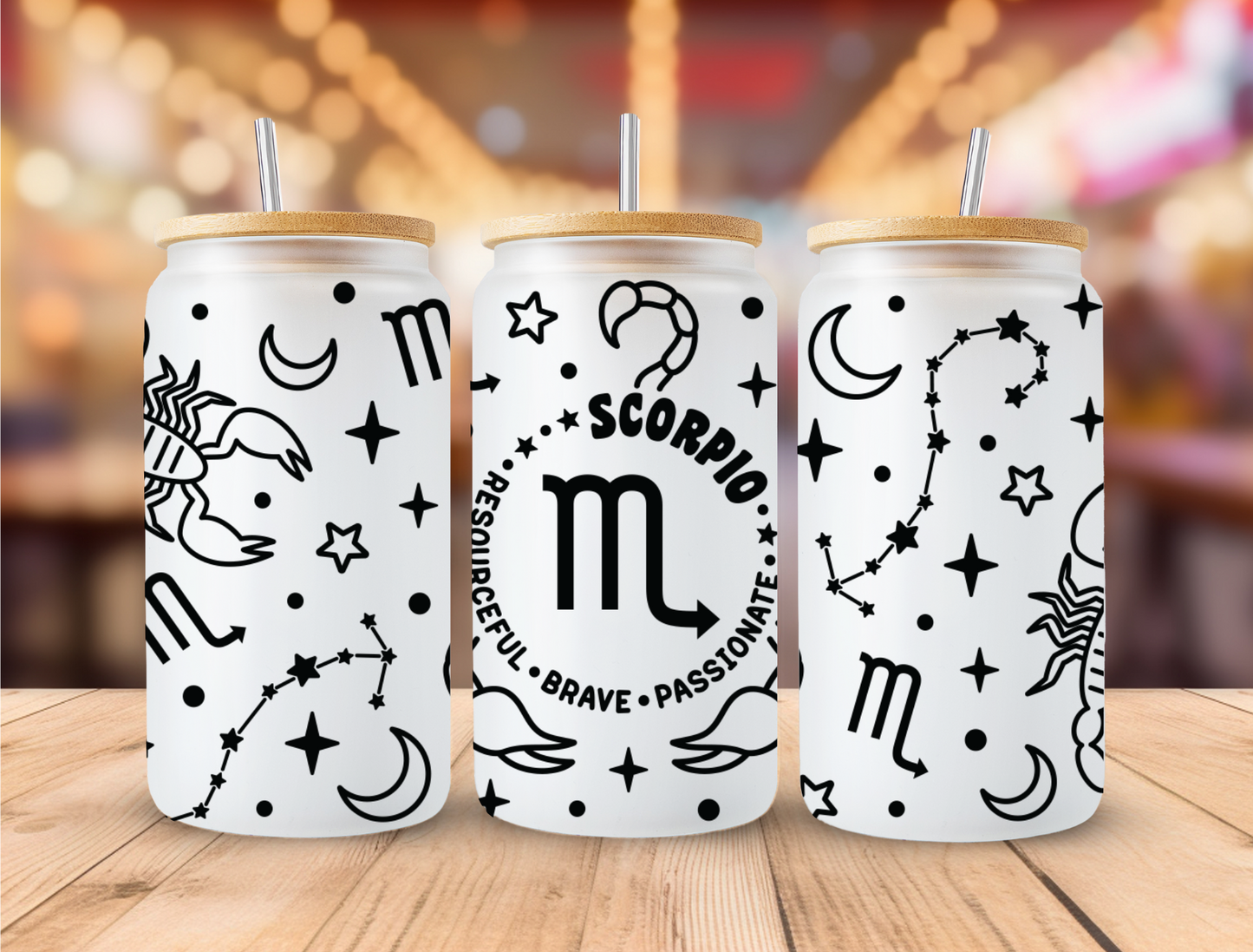 UV DTF Libbey Cup Wrap Zodiac & Magic