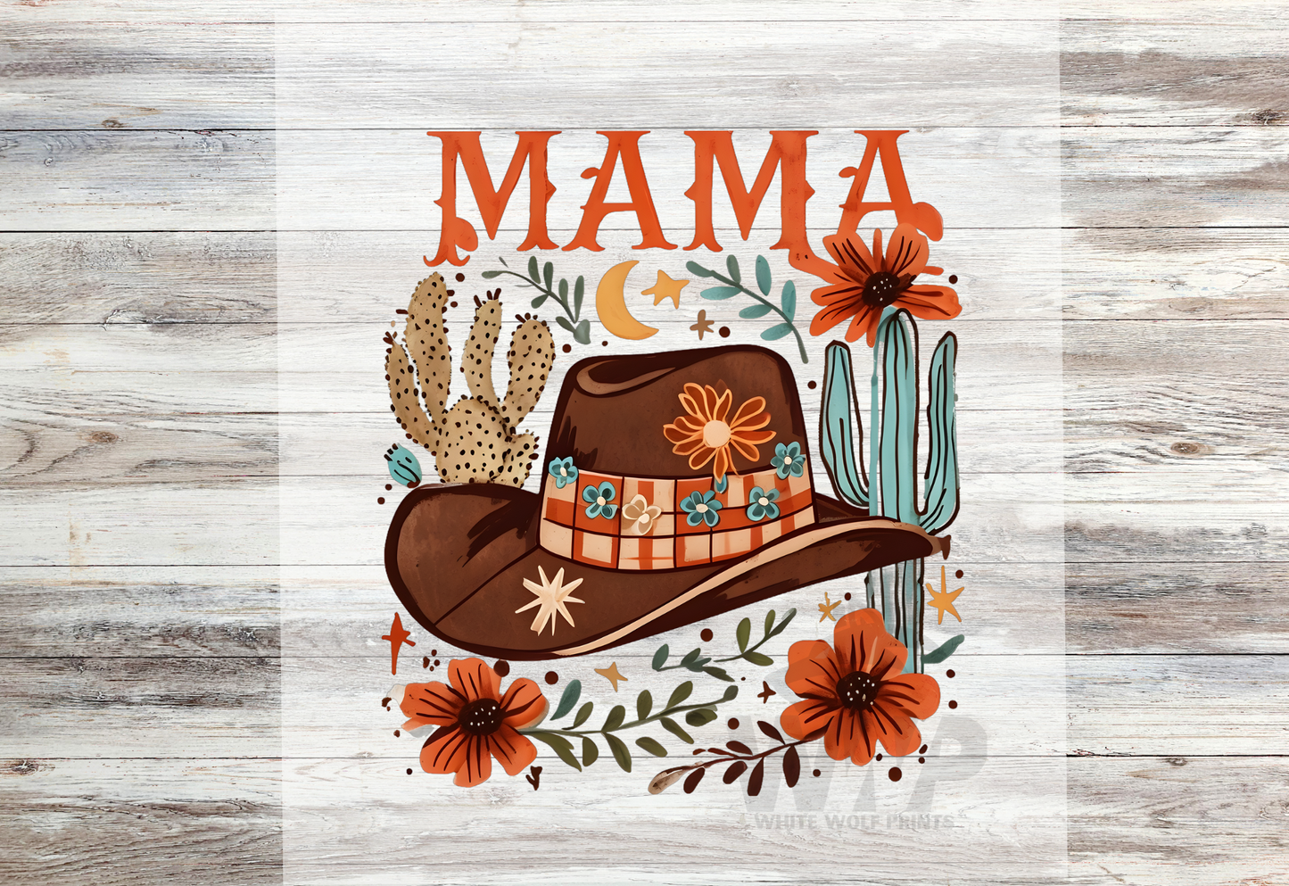 Ready To Press (DTF) MAMA MINI WESTERN DTF TRANSFER MATCHING SET
