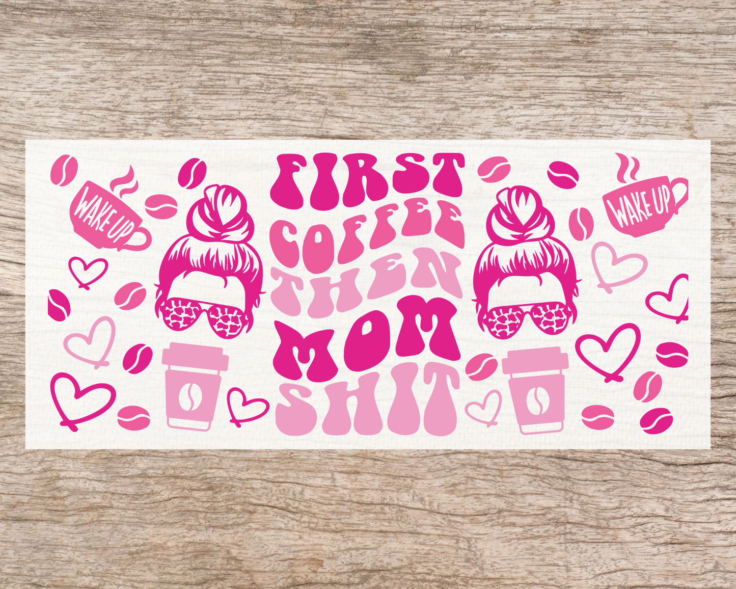 UV DTF Libbey Cup Wrap Love & Valentine