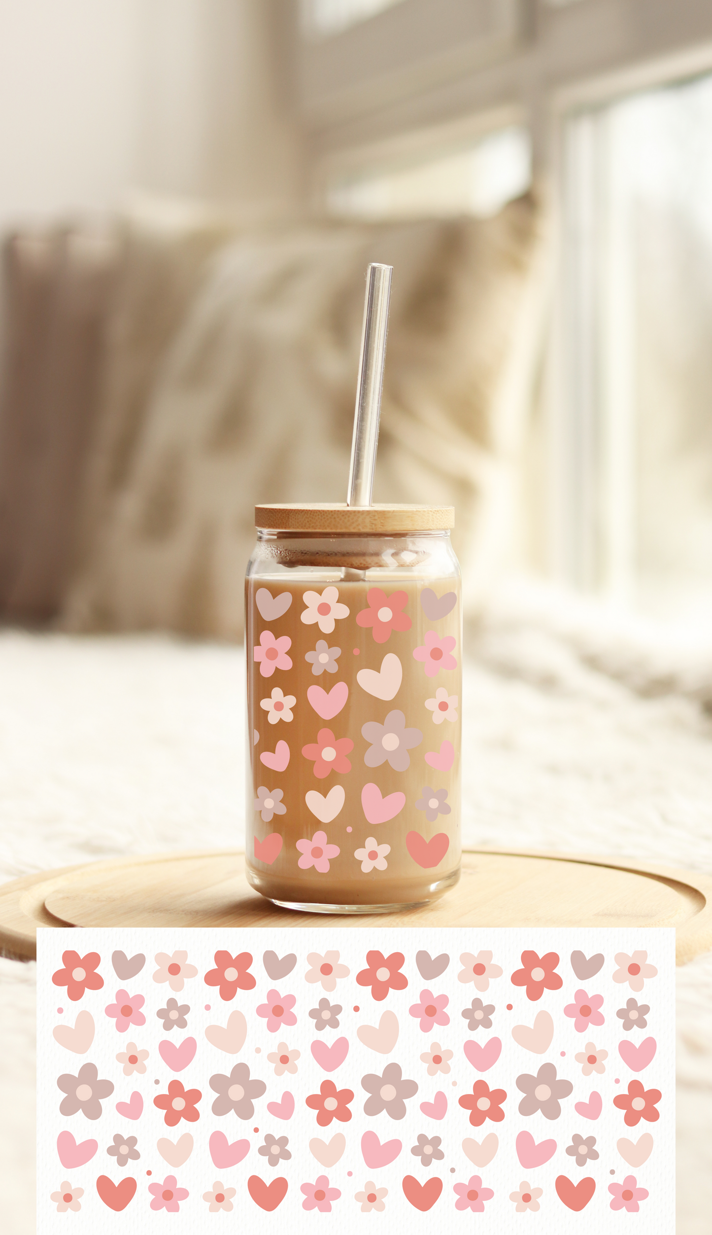UV DTF Libbey Cup Wrap Love & Valentine
