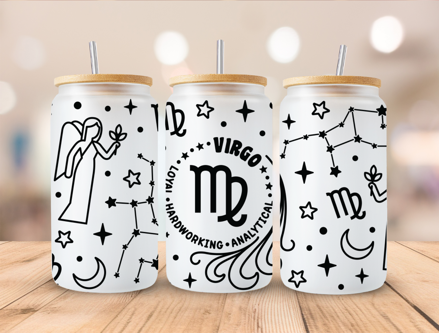 UV DTF Libbey Cup Wrap Zodiac & Magic