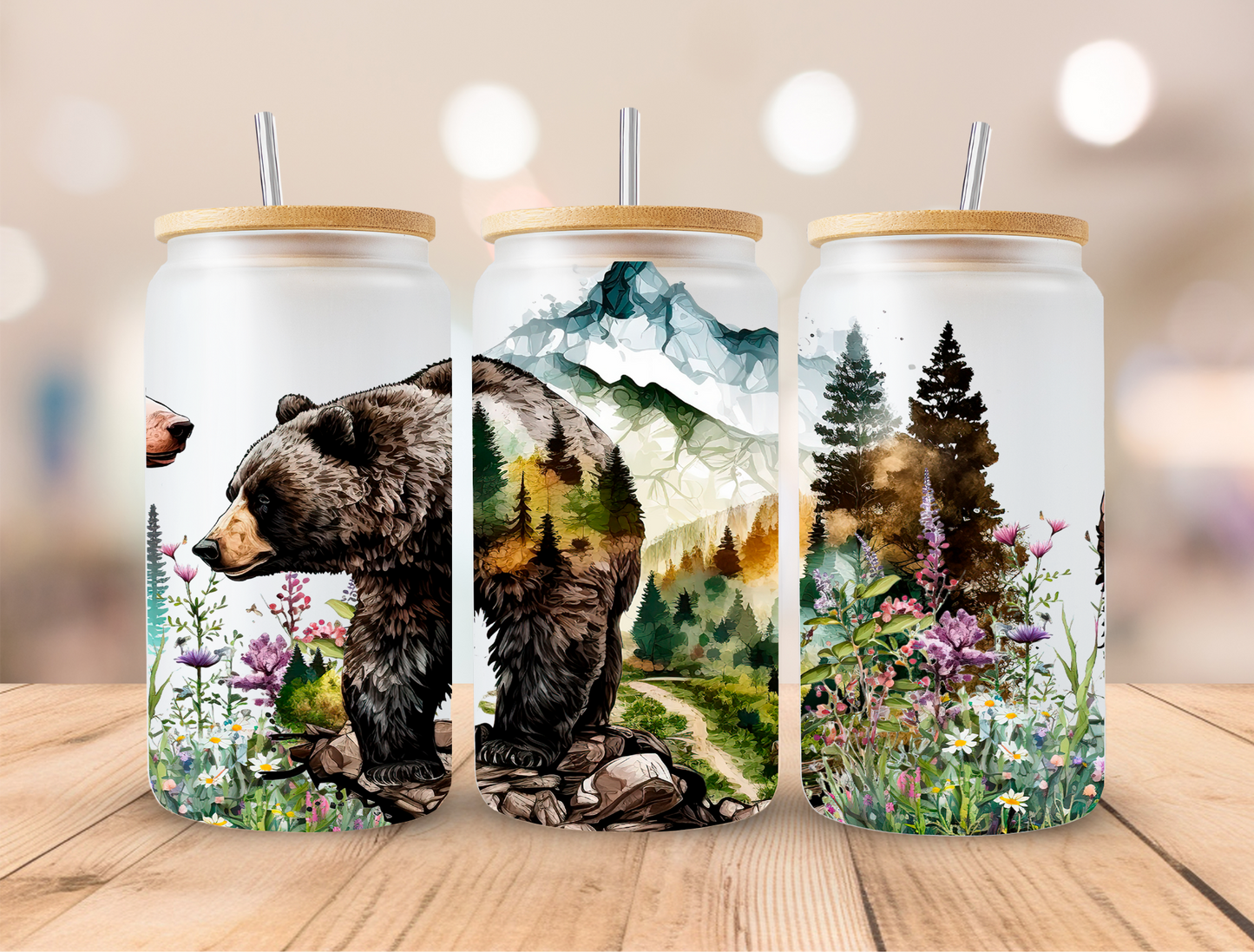 UV DTF Libbey Cup Wrap ANIMALS