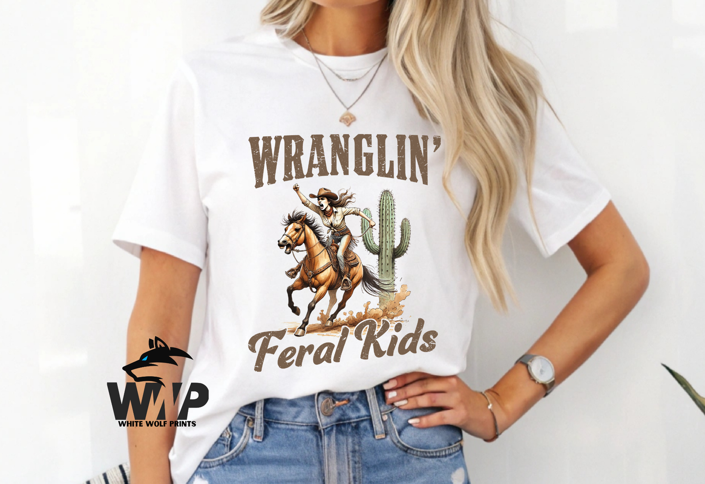 WRANGLIN' FERAL KIDS DTF TRANSFER WESTERN