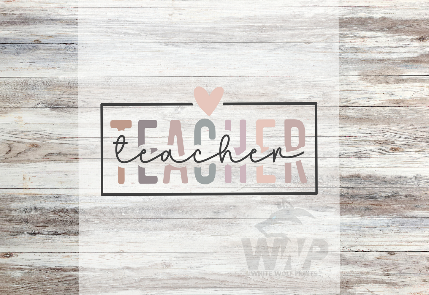 TEACHER Direct-To-Film (DTF) TRANSFER