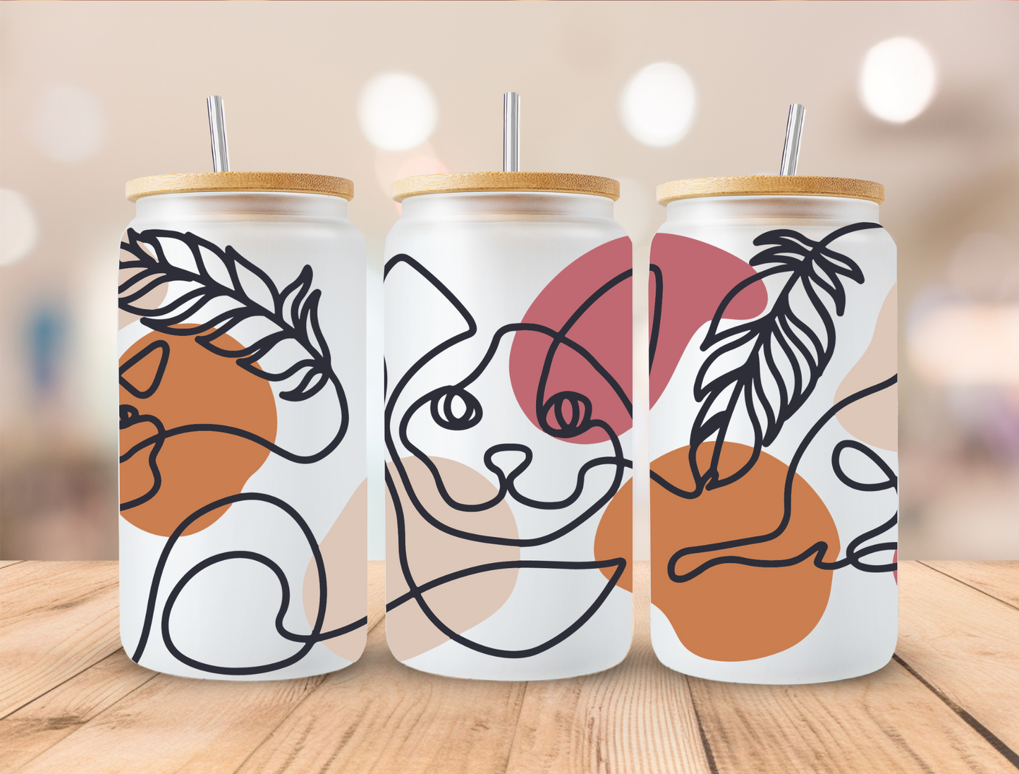 UV DTF Libbey Cup Wrap ANIMALS