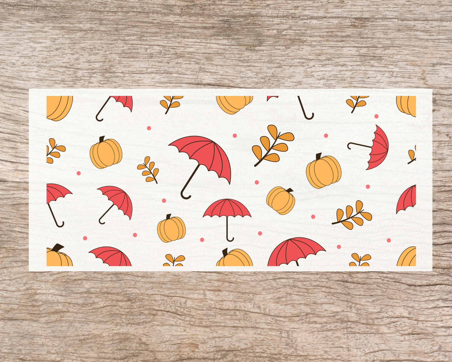 UV DTF Libbey Cup Wrap FALL & HALLOWEEN