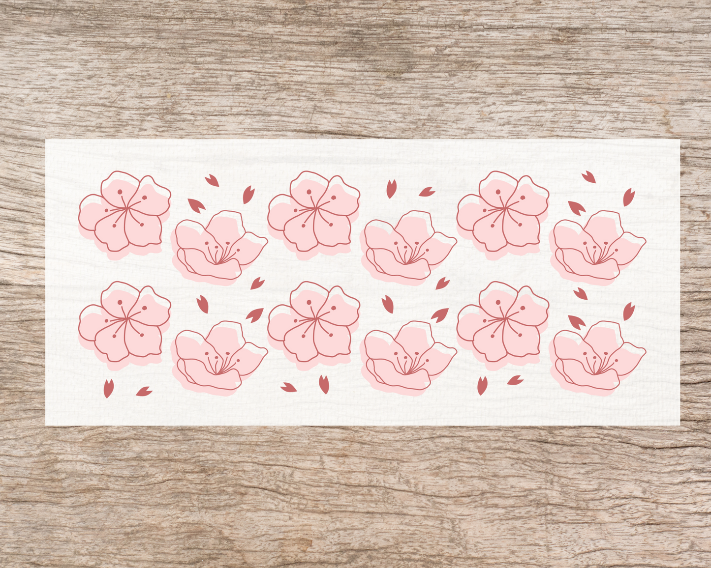 UV DTF Libbey Cup Wrap FLORAL