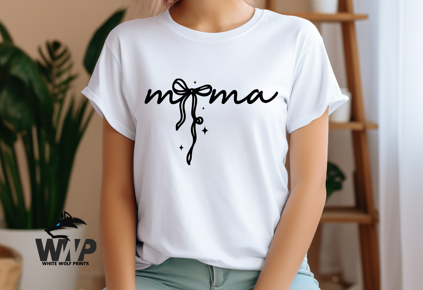 Ready To Press (DTF) MAMA BOW DTF TRANSFER