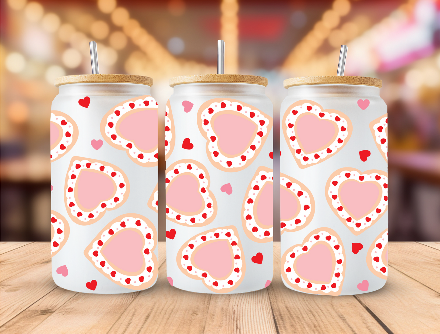 UV DTF Libbey Cup Wrap Love & Valentine