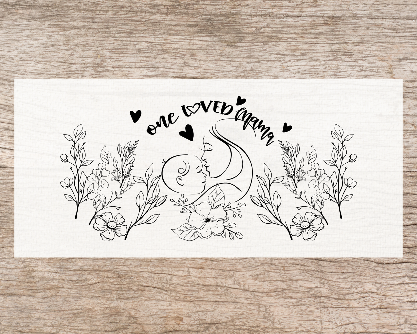 UV DTF Libbey Cup Wrap Love & Valentine