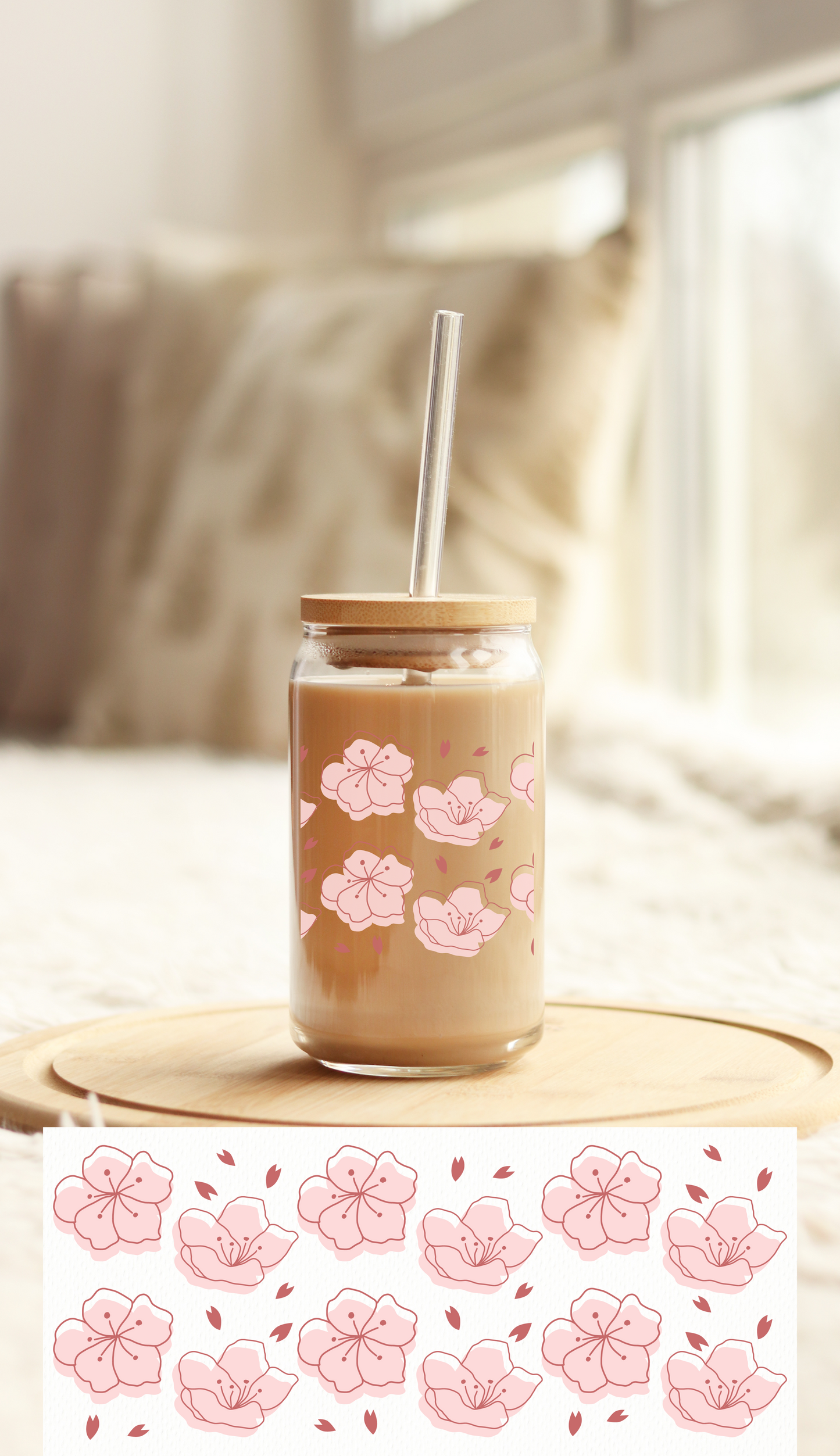 UV DTF Libbey Cup Wrap FLORAL