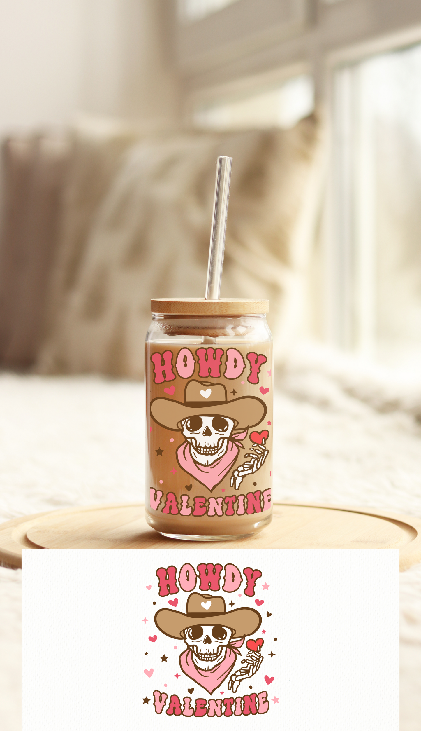 UV DTF Libbey Cup Wrap Love & Valentine
