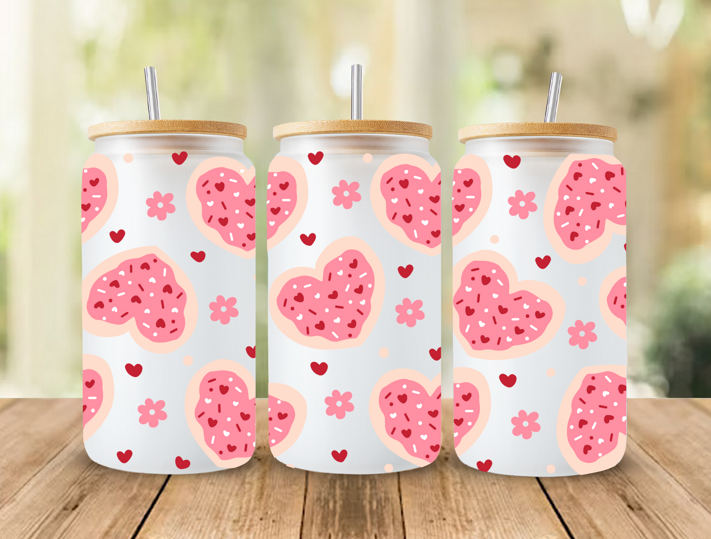 UV DTF Libbey Cup Wrap Love & Valentine