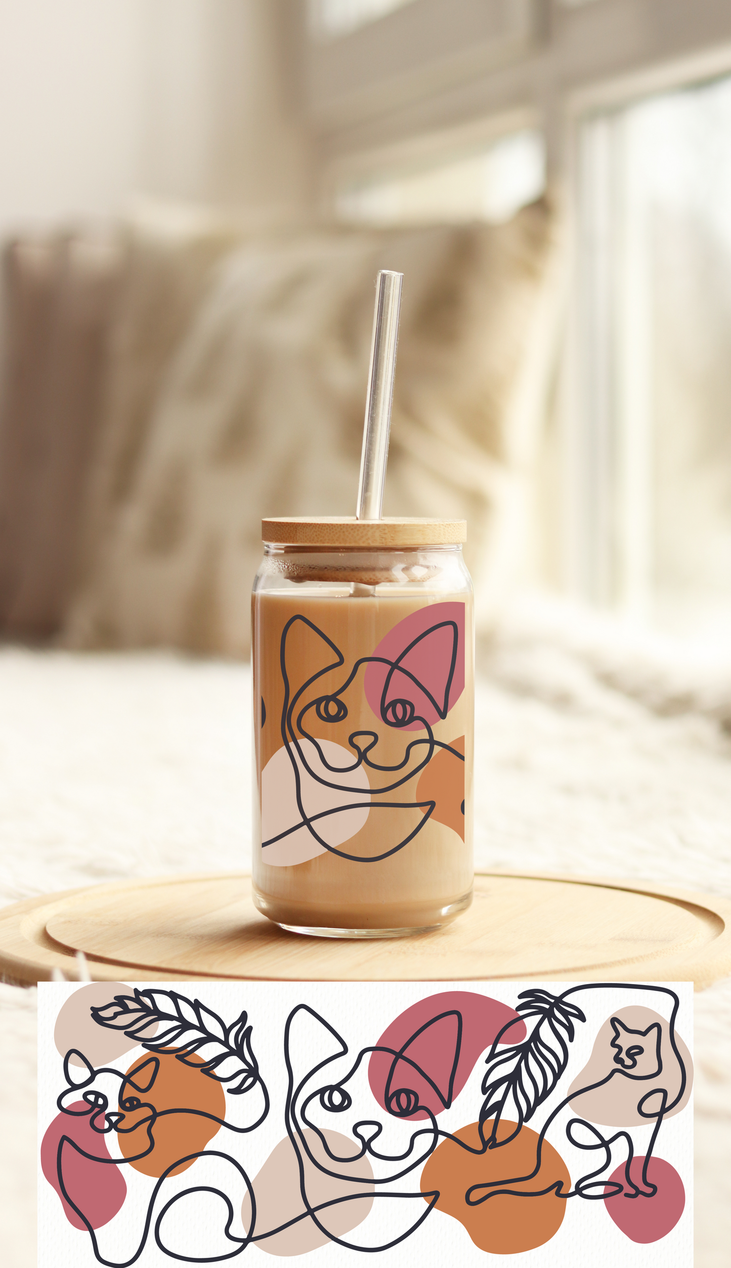 UV DTF Libbey Cup Wrap ANIMALS