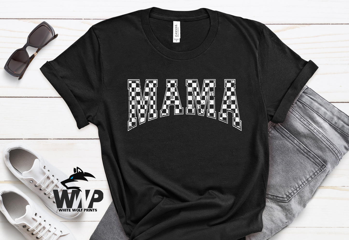 MAMA CHECKERED DTF TRANSFER