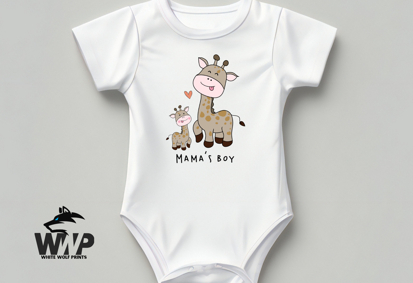 MAMA'S BOY DTF TRANSFER GIRAFFE