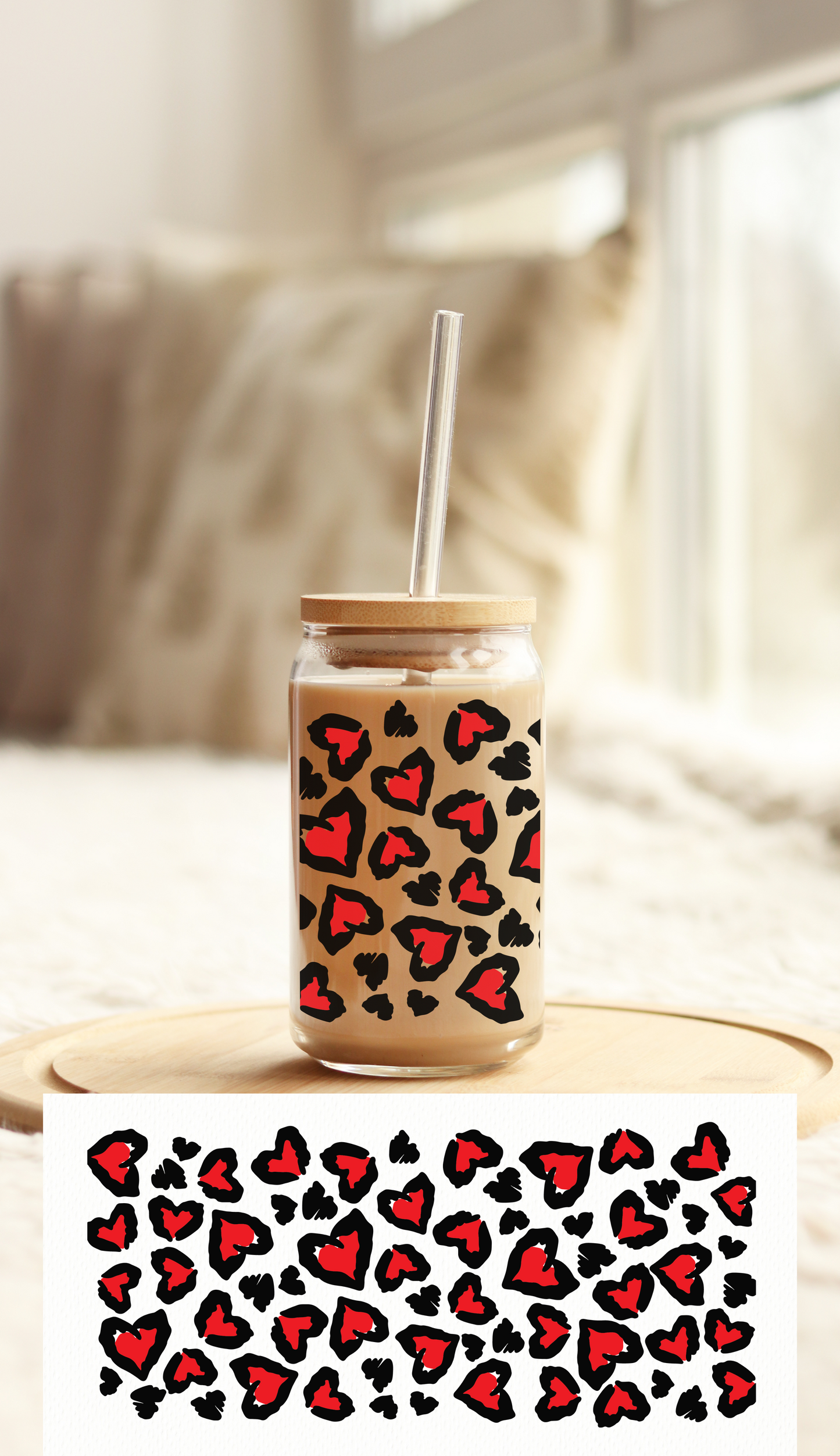 UV DTF Libbey Cup Wrap Love & Valentine