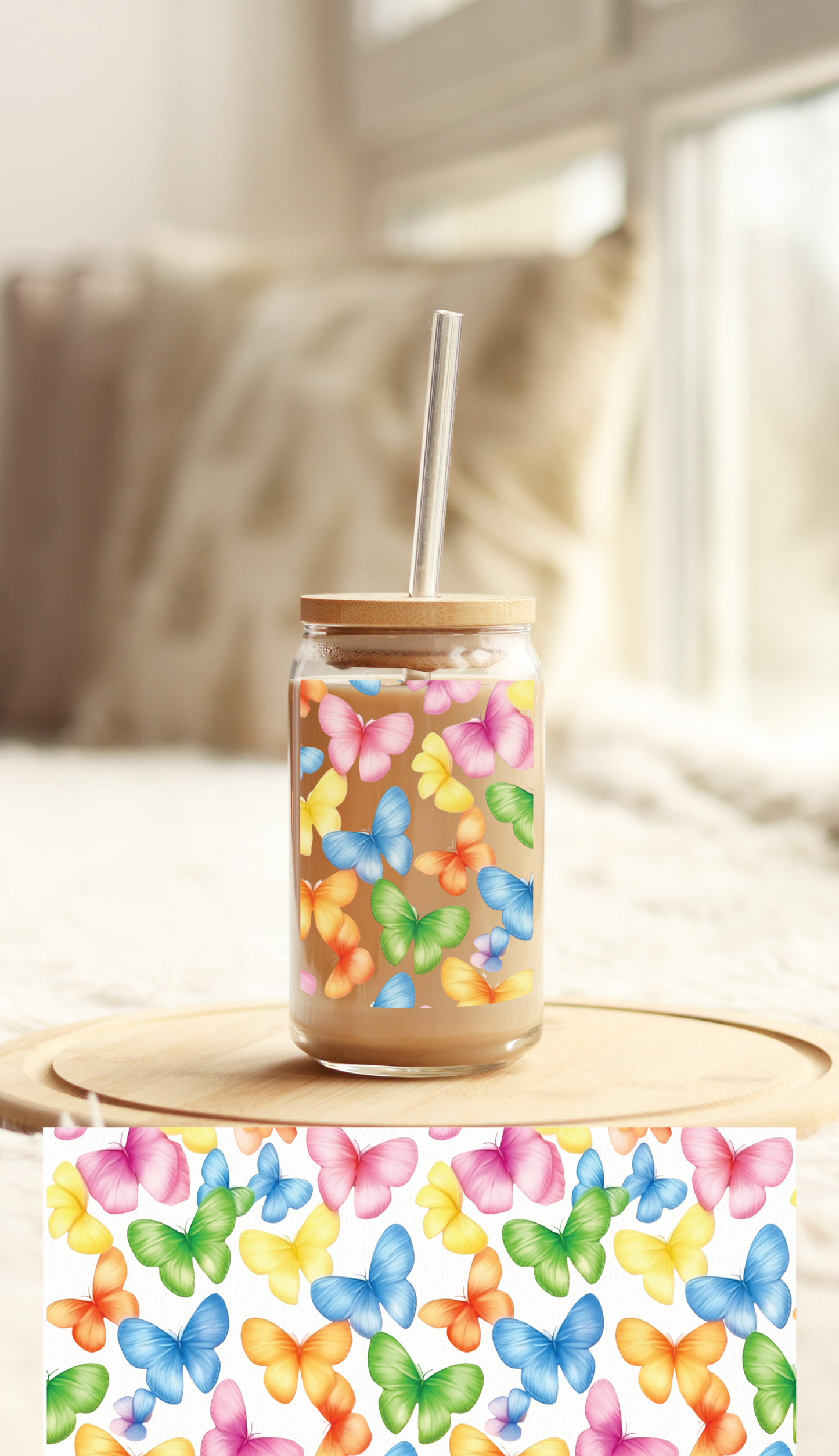 UV DTF Libbey Cup Wrap FLORAL