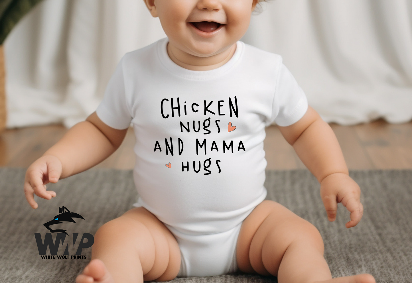 CHICKEN NUGS AND MAMA HUGS DTF TRANSFER