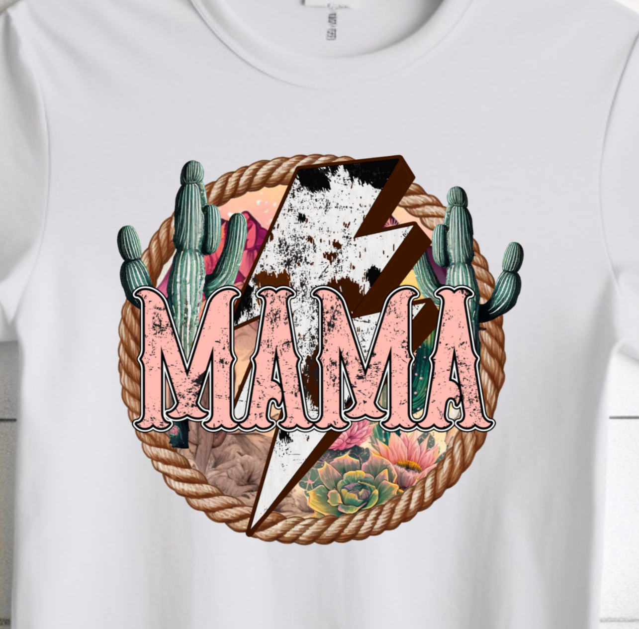 MAMA WESTERN CACTUS DTF TRANSFER
