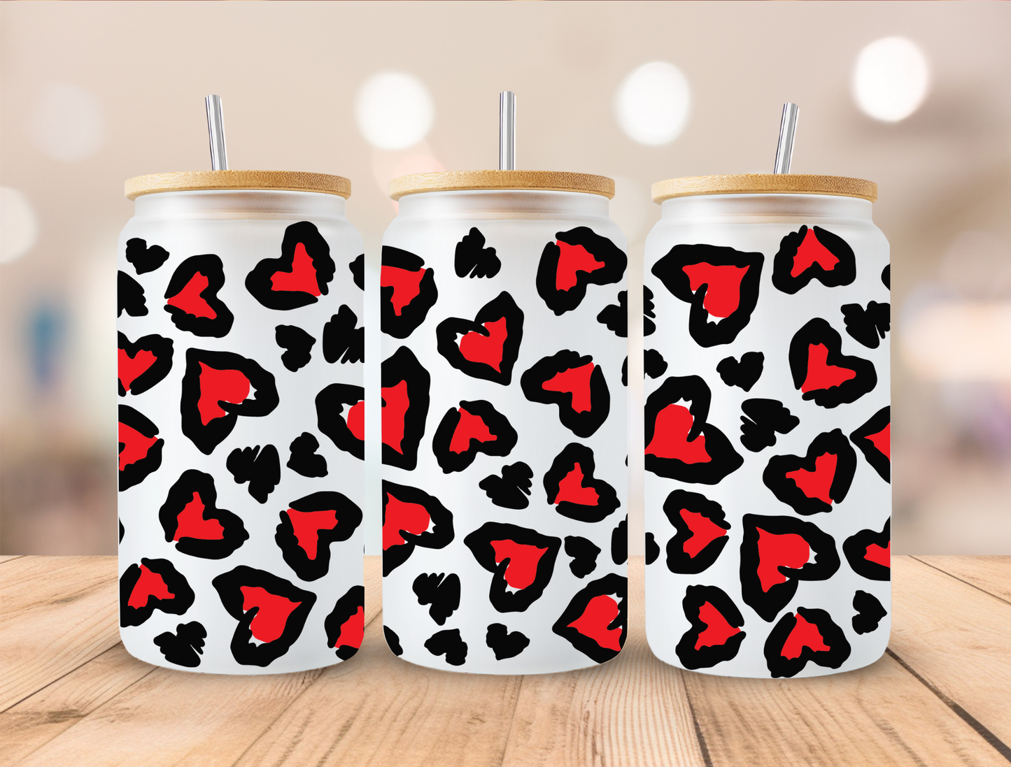 UV DTF Libbey Cup Wrap Love & Valentine